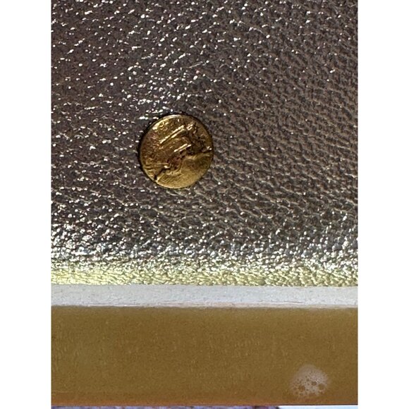 Vtg Lucite Box Purse Rhinestone Embellished Handle White Stag? Wilardy? Read - Picture 14 of 16